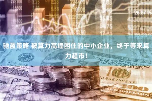 驰盈策略 被算力高墙困住的中小企业，终于等来算力超市！