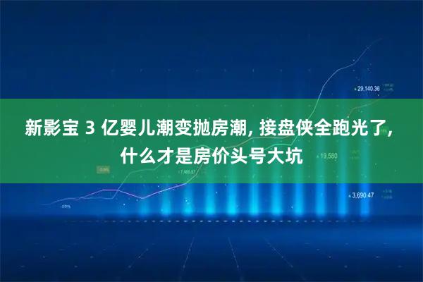 新影宝 3 亿婴儿潮变抛房潮, 接盘侠全跑光了, 什么才是房价头号大坑