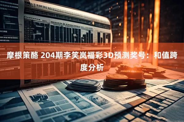 摩根策酪 204期李笑岚福彩3D预测奖号:和值跨度分析